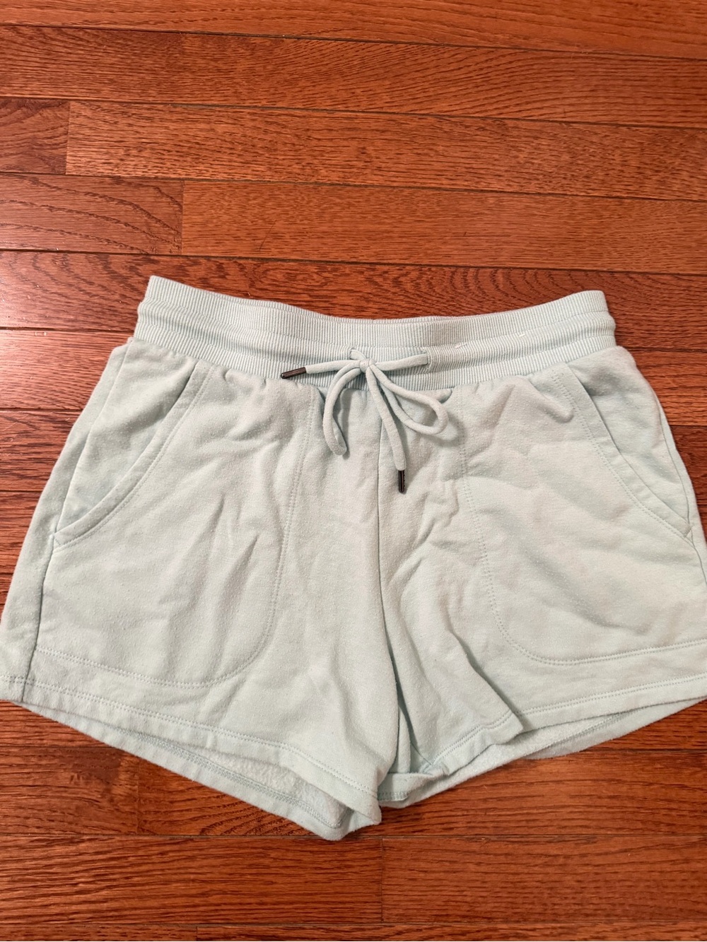 stars above Mint Green Drawstring Athletic Shorts
